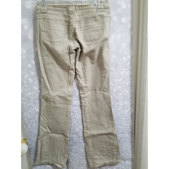 Bebop Juniors Jeans Size 1 Khaki Slight Flare - Picture 4 of 7
